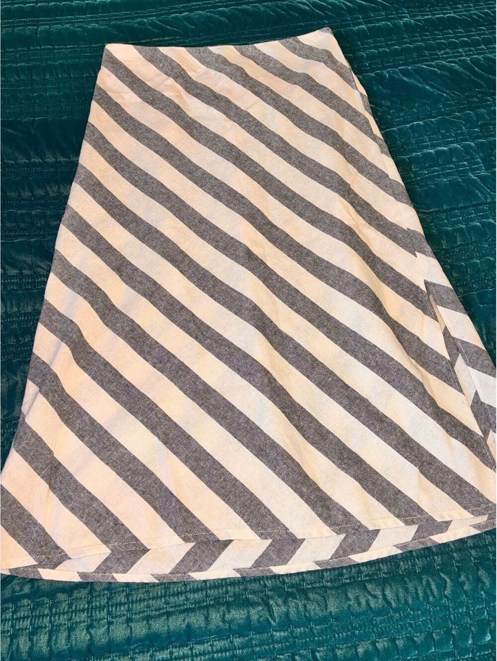 J.Crew XS Striped Linen Cotton Skirt
